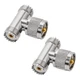 Anina Coaxial Connector UHF Male to Dual UHF Female 3 Way Splitter Coax Adapt...