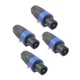 Devinal Professional SpeakOn Speaker Adapter PRO_MALE_SET4, Male Pro 