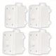 Acoustic Audio AAOVCD-W Outdoor Volume Controls White Weatherproof 4 Piece Set