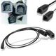 For Humminbird Models 9M SIDB Y Dual Beam Splitter Cable 720101-1 Side Imaging