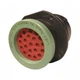 Deutsch HDP20 Rcpt 21-Pos Pin Ring Adapter L017 N-Seal HDP24-18-21PN-L017