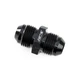 HPS Performance AN Male to Male Union Adapter, Aluminum, Black