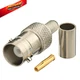Eightwood 10pcs BNC Female Crimp RF Connector 50 ohm for Small, female 