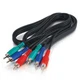 5 Pack 3FT RGB Component Video Cables &ndash; 3 RCA Red Green Blue Coaxial for HDTV/DV