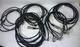 9 X Audio Cables 3 X Mic + 6 Audio, Various Lengths All OK Tested For Continuity