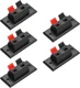 Uxcell 2 Way Spring Terminal Clip Push Release Connector Plate Jack Socket Speak