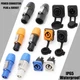 1x IP65 Waterproof Power Connector Plug Socket - 3 Core No Soldering Required