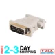 Elegant Beige Mac DB15 Male to VGA HD15 Female Adapter with Lifetime