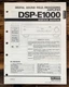 Yamaha DSP-E1000 Surround Processor Service Manual *Original*