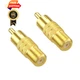 VCE F-Type Female to RCA Male Coaxial Cable Audio Adapter Gold Small,