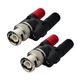 onelinkmore BNC Male Plug to 2X 4mm Dual Banana Female Jack Compact, 2 PCS 