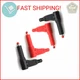 DGZZI 90 Degree Right Angle Banana Plug 4PCS 4mm Black and Red Shrouded Right An