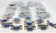10 Sets DB9 Female Solder Cup Connectors, 9-Pin D-Sub, Plastic Hoods, RS232