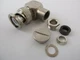 Amphenol Connector 8525 BNC Clamp Right Angle Male 50Ω RG58,141,142, 400 SILVER