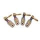 WJSTN Banana Plug to 4mm Female Jack Adapter, Speaker Audio Black and Red 