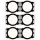 Theater Solutions RK8C In Ceiling Rough In Kit for 8" Speakers 3 Pair Pack