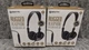 2 x Sentry Volume Control Stereo Headphones H0261 3.5 Mm Plug Mic 4&rsquo; Cord