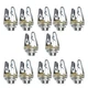 Sopepoyie 3.5mm 1/8 inch Microphone Audio Mono TS 3.5mm(1/8inch), Silver 