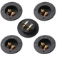 Arroyner 5Pcs 3-Inch Speaker Box Terminal Cup DIY 2-Way Speaker Box Terminal Bin