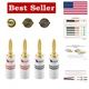 Nakamichi Excel Series 24k Gold Plated Banana Plug 12 AWG - 18 AWG Gauge Size...