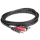 Hosa CMR-203 Stereo Breakout, 3.5 mm TRS to Dual RCA, 3 ft
