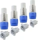 Wecan 4 Packs Powercon Connector Female Plug, 3-Pin Powercon Female Jack AC Conn
