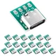 Cermant 20 Pcs USB 3.1 Type C Connector Board DIY Serial Type-C 