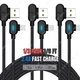 90&deg; Right Angle USB Charger Cable Fast Charging Cord For iPhone 13 12 11 8 XR SE