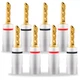 YARCHONN BFA Banana Plugs Speaker Connectors, Gold Plated 4mm 