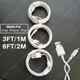 3 Pack USB Charger Cable 3Ft 6Ft For iPhone 14 13 12 11 XS 8 Fast Charging Cable