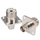 Boobrie BNC Female to UHF SO239 4 Hole Flange Panel Mount 0002632 