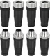MECCANIXITY 4 Pin M12 Male & Female Aviation Wire Connector, 4 Set Black 