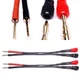 Cess049 Banana Plug To Pin Type Plug Adapter Screw Type Banana Cables 2pack