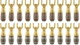 Nakamichi FanLock Excel Series 24k Gold Plated Spade 20 Pcs (10-Pairs), 