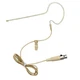 Beige Earset Headworn Microphone for Shure SLXD14 Wireless Bodypack System