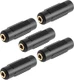 PASOW 3.5mm to Stereo Jack Audio Adapter Female/Female 5 Pack