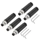 MECCANIXITY 5Pcs 3 Pin M8 Male Aviation Connector Wire Plug A 48*12.5*11mm 
