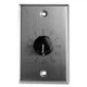 Saga Elite&trade; Stainless Steel Volume Control Wall Plate (10W 25/70.7V)