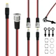 SDTC Tech 3 Sets 5.5 x 2.1 MM 10A DC Power Jack Socket Threaded &times; 2.1mm 
