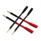 WJSTN 2mm Pin Plug to 4mm Banana Female Adapter 4-Pack 3 inches, 2Red+2Black 