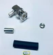 1 x Silver BNC Male RIGHT ANGLE crimp RG58 LMR195 RG142 Cable RF connector US