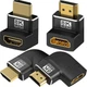 Warmstor 4 Pack 8K HDMI 2.1 Male to Female Adapter Up/Down & Left/Right Angle