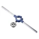 uxcell Round Die Stock Handle Wrench Set, #4-40 UNC Threading #4-40, Blue