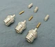 "N" FEMALE Crimp On, Silver, Teflon, Gold Pin, Cable Connector. Quality Counts!