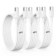 6ft USB-C Charging Cables 3-Pack