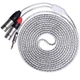 LyxPro Y-Cable 3.5mm TRS Male to Dual XLR Stereo Audio 10 Feet, Black 
