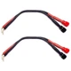CNCESS CESS-087 Pin Screw Type Banana Plugs to Female 4mm Jack Red 