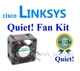Quiet Cisco Linksys SRW224G4 SR224G Fan Kit Low Noise Best for Home Networking