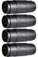 CESS 4Pin Speaker/Amp Speakon Female 4-Pin to Female,4-Pack,#08, Black