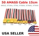 UAV AMASS XT60H-F Male / Female Plug with Wire 150MM 300MM Tined 5MM 12AWG Cable